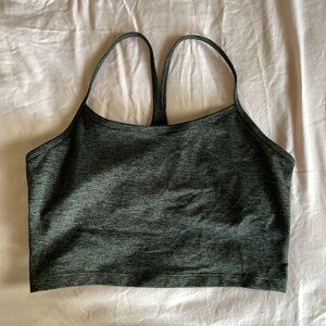 Aerie Offline Green Cropped Sports Bra